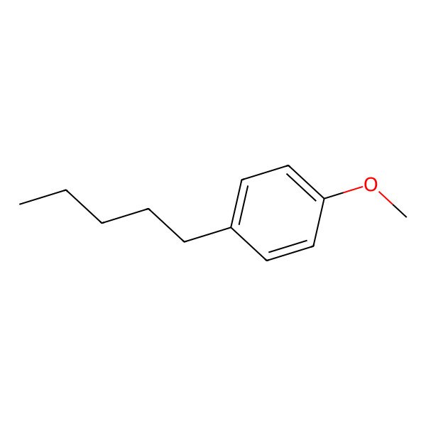 2D Structure of Anisole, p-pentyl-