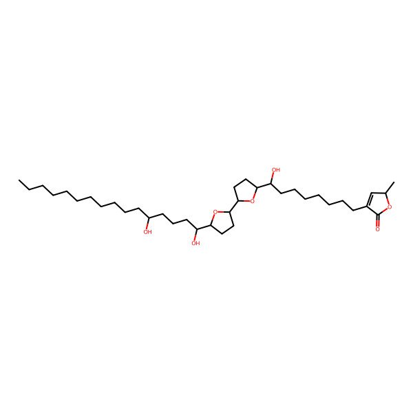 2D Structure of Annosquacin-I, (rel)-