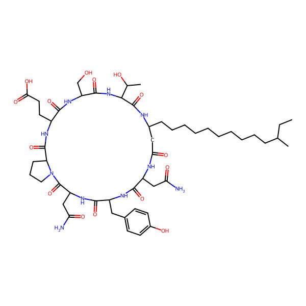 2D Structure of Anteiso-C17 bacillomycin D