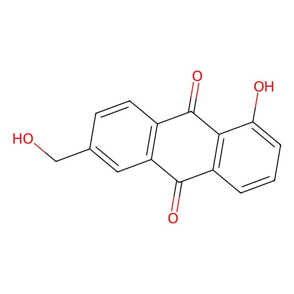 2D Structure of Anthraquinone base + 1O, MeOH