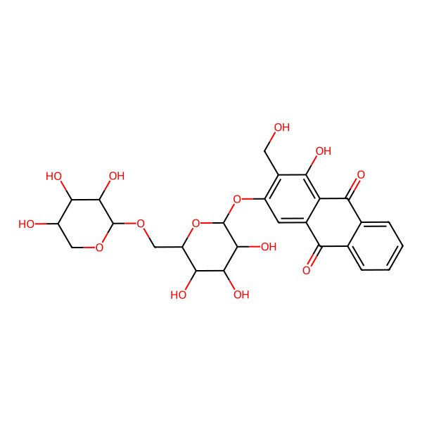 2D Structure of Anthraquinone base + 2O, MeOH, O-Hex-Pen 2D Structure of Anthraquinone base + 2O, MeOH, O-Hex-Pen