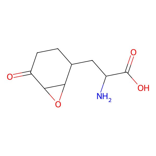 2D Structure of 3-[(1r,2r,6r)-5-Oxo-7-oxabicyclo[4.1.0]hept-2-yl]-l-alanine