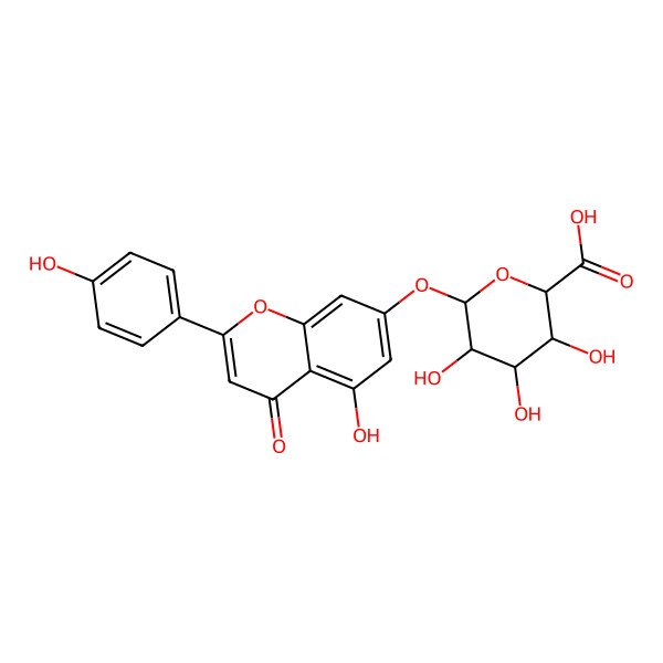 2D Structure of Apigenin 7-galacturonide
