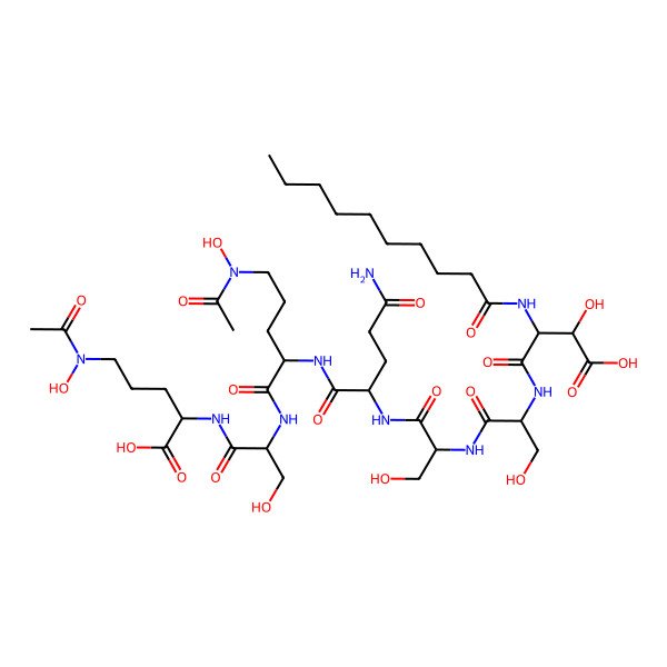 2D Structure of Aquachelin J