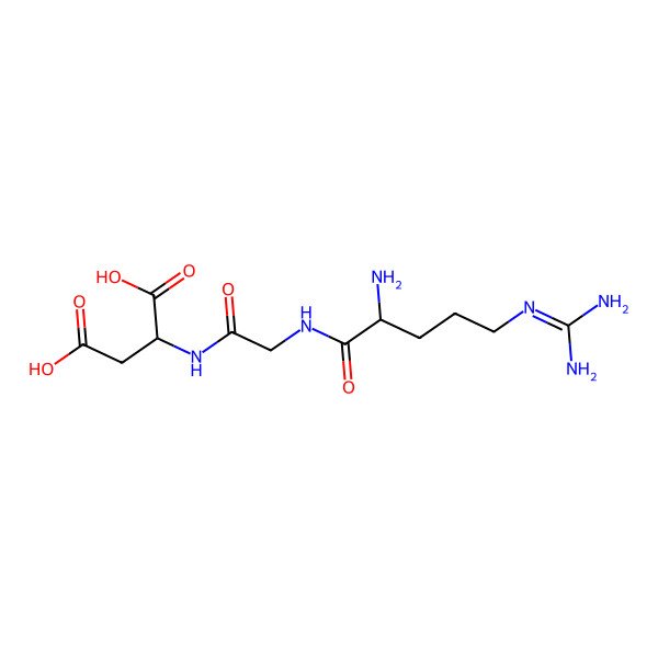 2D Structure of Arginyl-glycyl-aspartic acid