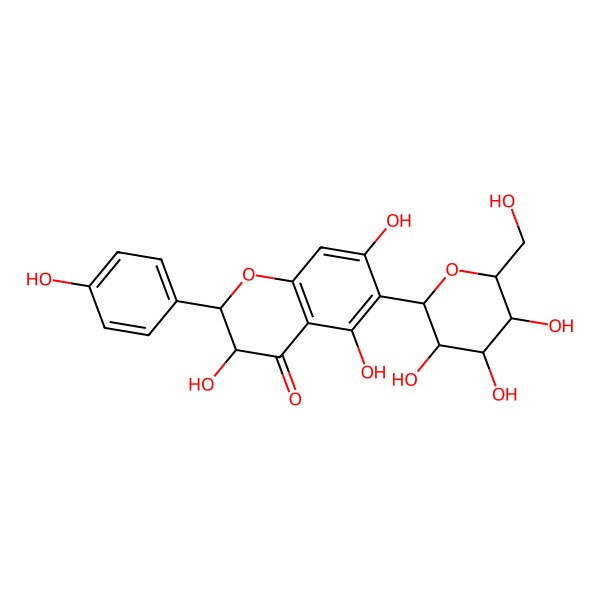 2D Structure of Aromadendrin 6-C-glucoside
