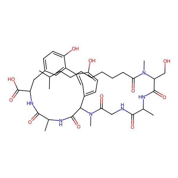 2D Structure of Arylomycin A1
