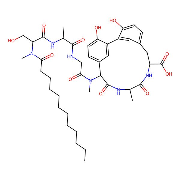2D Structure of Arylomycin A3
