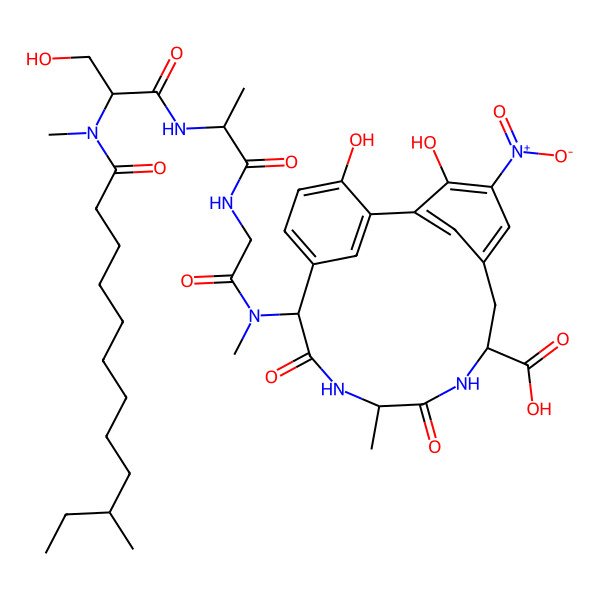 2D Structure of Arylomycin B4