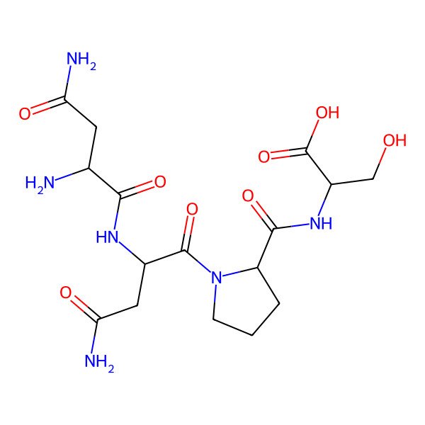 2D Structure of Asn-Asn-Pro-Ser