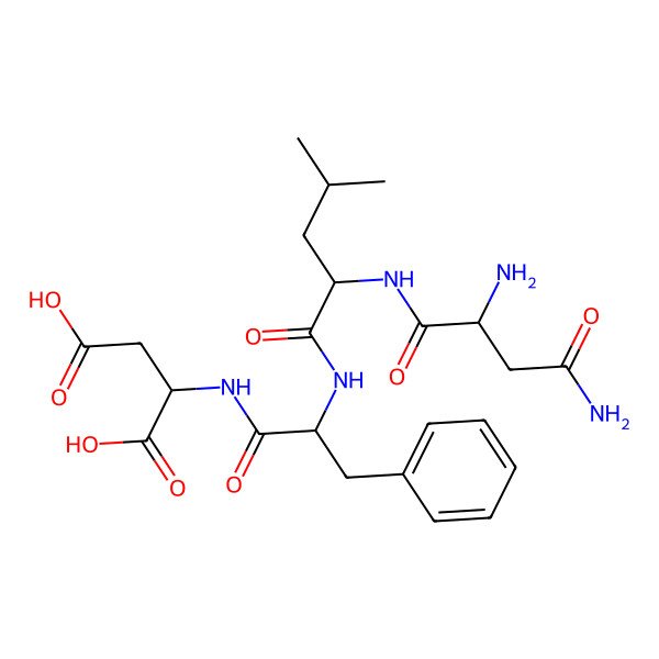 2D Structure of Asn-Leu-Phe-Asp