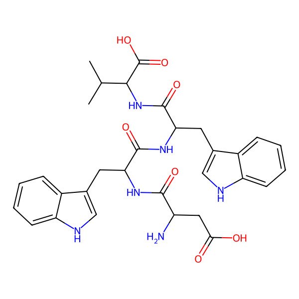 2D Structure of Asp-Trp-Trp-Val