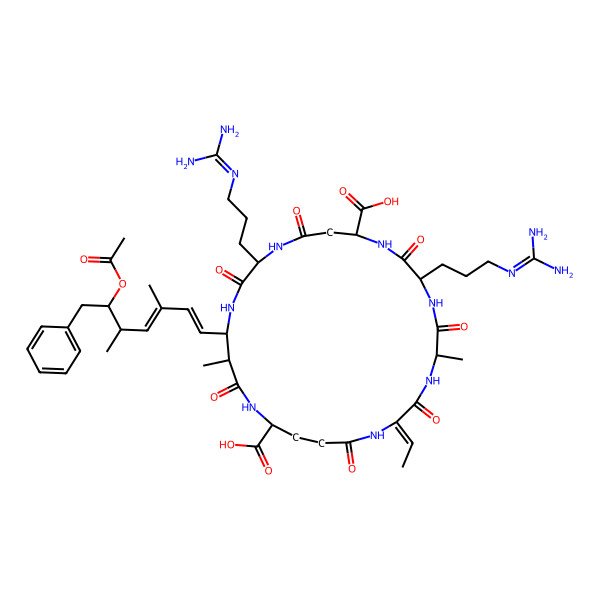 2D Structure of [Asp3, ADMAdda5, Dhb7] microcystin RR