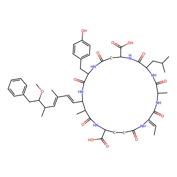 2D Structure of [Asp3,Dhb7]MC-LY