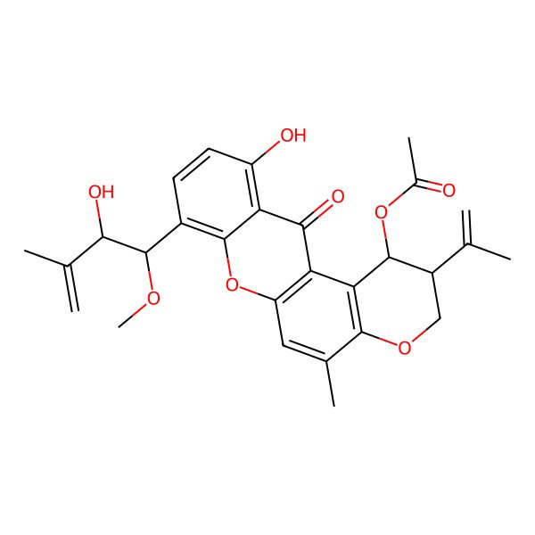 2D Structure of Aspergixanthone J