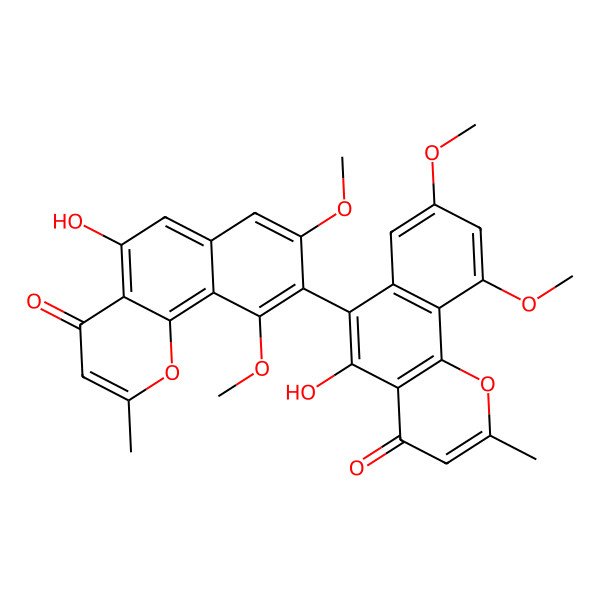 2D Structure of Asperpyrone B