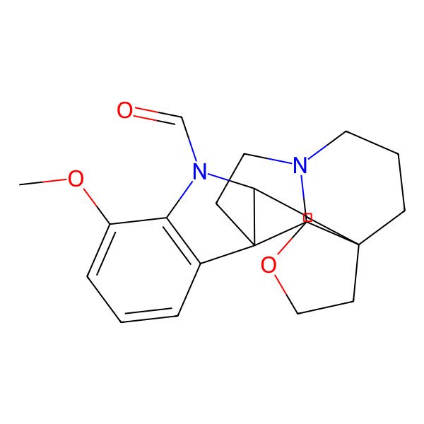 2D Structure of Aspidoalbidine, 1-formyl-17-methoxy-