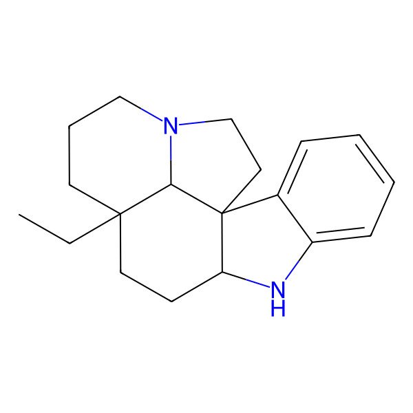 2D Structure of Aspidospermidine, (+)-
