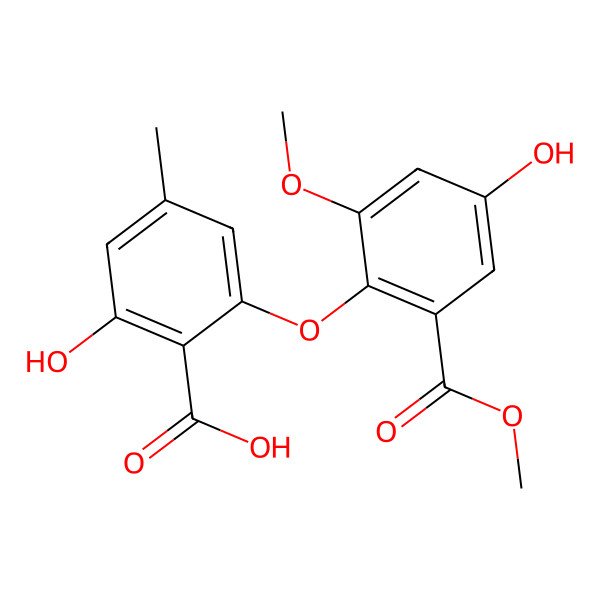 2D Structure of Asterric Acid