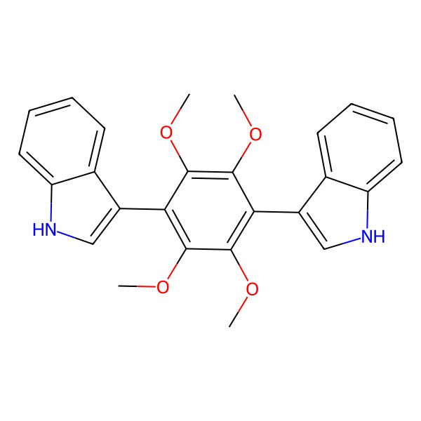 2D Structure of Asterriquinol D dimethyl ether