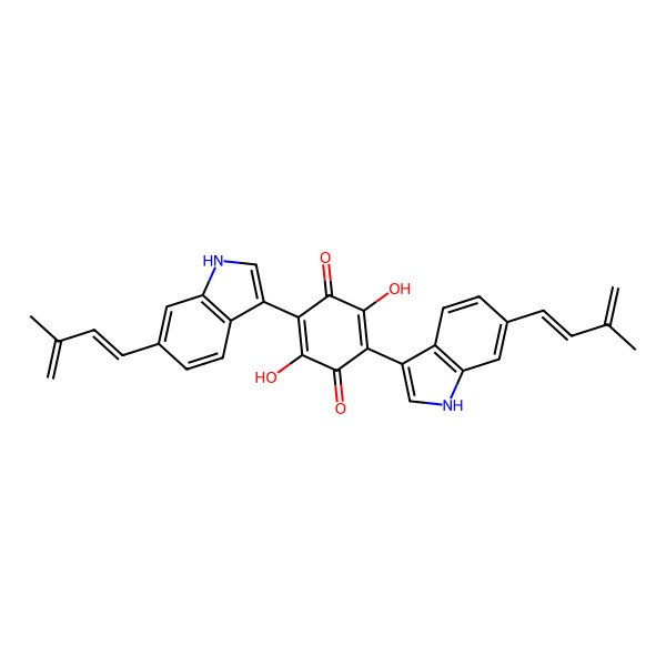 2D Structure of Asterriquinone CT1
