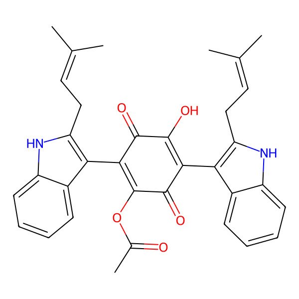 2D Structure of Asterriquinone SU-5500