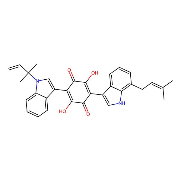 2D Structure of Asterriquinone SU-5501