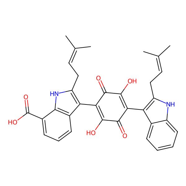 2D Structure of Asterriquinone SU-5503