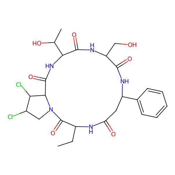 2D Structure of astin B 2D Structure of astin B
