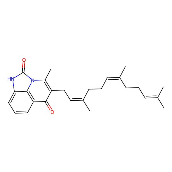 2D Structure of Aurachin E