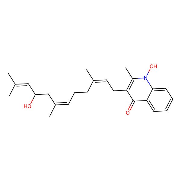 2D Structure of Aurachin Re