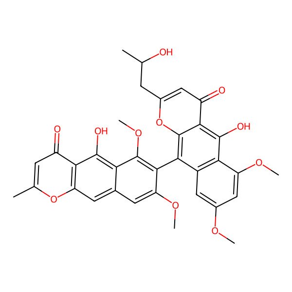 2D Structure of Aurasperone H