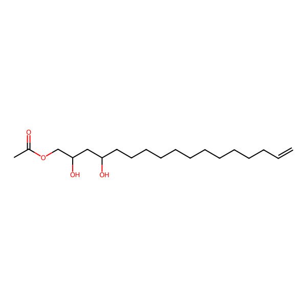 2D Structure of Avocadene 1-acetate