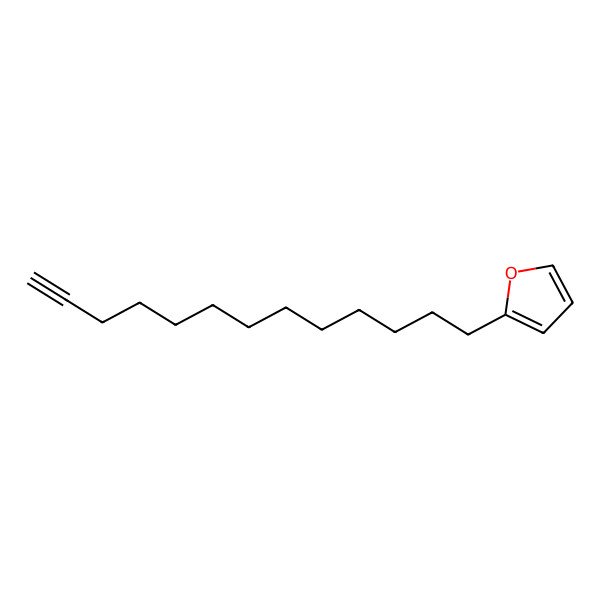 2D Structure of 2-(12-Tridecyn-1-yl)furan