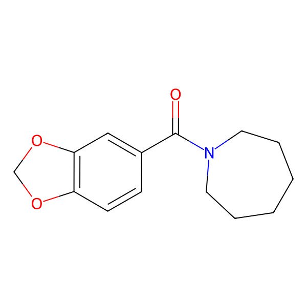 2D Structure of Azepan-1-yl(1,3-benzodioxol-5-yl)methanone 2D Structure of Azepan-1-yl(1,3-benzodioxol-5-yl)methanone
