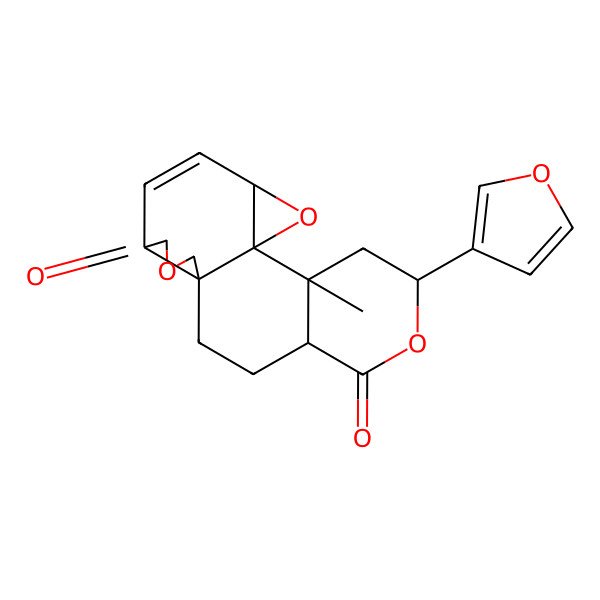 2D Structure of (1R,2S,4R,7S,10S,14R,17S)-4-(furan-3-yl)-2-methyl-5,12,18-trioxapentacyclo[8.8.0.01,17.02,7.010,14]octadec-15-ene-6,13-dione