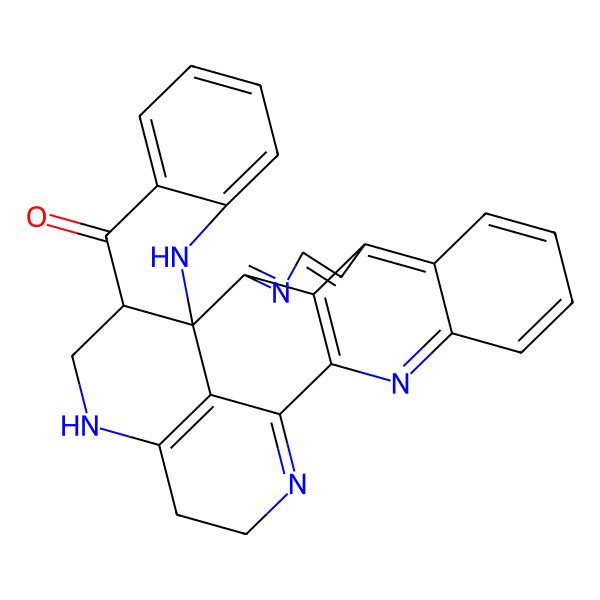 2D Structure of 2,12,16,19,29-Pentazaoctacyclo[15.13.1.118,26.01,10.03,8.013,31.020,25.030,32]dotriaconta-3,5,7,13(31),16,18,20,22,24,26(32),27,29-dodecaen-9-one