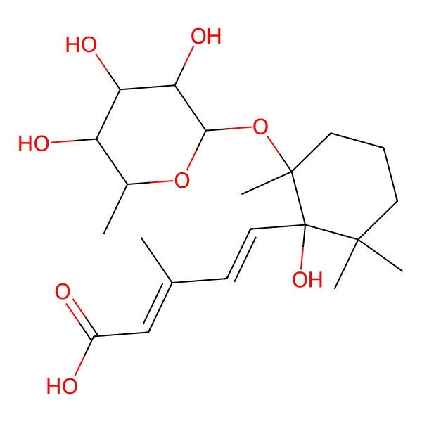 2D Structure of Aeginetic acid 5-O-beta-D-quinovoside
