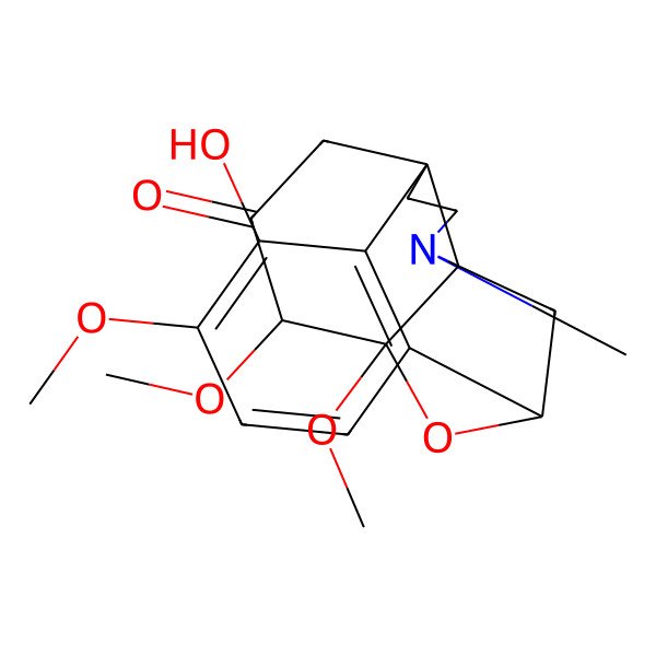 2D Structure of (1S,8S,10S,11R,12R)-3-hydroxy-4,11,12-trimethoxy-17-methyl-18-oxa-17-azapentacyclo[8.4.3.18,11.01,10.02,7]octadeca-2(7),3,5-trien-13-one