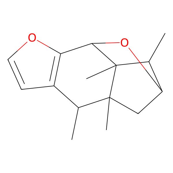 2D Structure of (1S,7S,8S,10S,11S,12S)-7,8,11,12-tetramethyl-3,13-dioxatetracyclo[8.2.1.02,6.08,12]trideca-2(6),4-diene