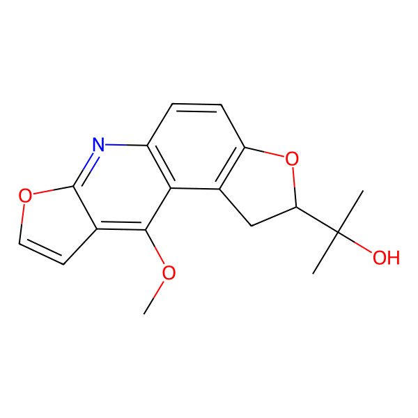 2D Structure of 2-[(4R)-16-methoxy-5,12-dioxa-10-azatetracyclo[7.7.0.02,6.011,15]hexadeca-1(9),2(6),7,10,13,15-hexaen-4-yl]propan-2-ol