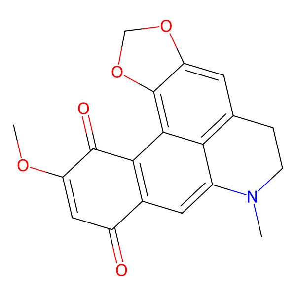 2D Structure of 17-Methoxy-11-methyl-3,5-dioxa-11-azapentacyclo[10.7.1.02,6.08,20.014,19]icosa-1(19),2(6),7,12(20),13,16-hexaene-15,18-dione