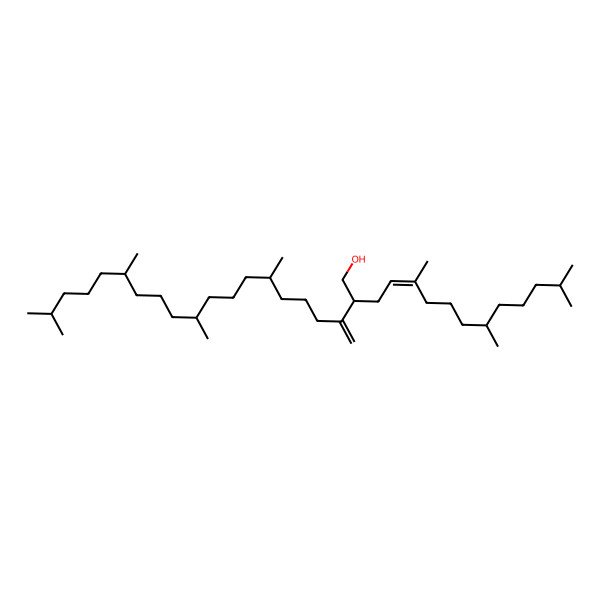 2D Structure of (2R,7S,11S,15S)-7,11,15,19-tetramethyl-3-methylidene-2-[(E,7R)-3,7,11-trimethyldodec-2-enyl]icosan-1-ol