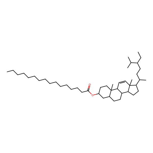 2D Structure of [17-(5-ethyl-6-methylheptan-2-yl)-10,13-dimethyl-2,3,4,5,6,7,8,9,14,15,16,17-dodecahydro-1H-cyclopenta[a]phenanthren-3-yl] hexadecanoate