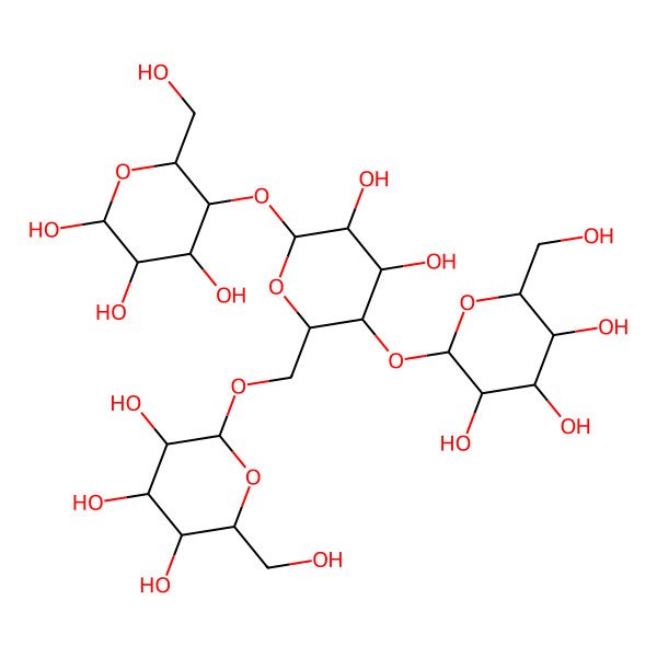 2D Structure of (2S,3R,4S,5S,6R)-2-[[(2R,3S,4R,5R,6R)-4,5-dihydroxy-3-[(2R,3R,4S,5S,6R)-3,4,5-trihydroxy-6-(hydroxymethyl)oxan-2-yl]oxy-6-[(2R,3S,4R,5R,6S)-4,5,6-trihydroxy-2-(hydroxymethyl)oxan-3-yl]oxyoxan-2-yl]methoxy]-6-(hydroxymethyl)oxane-3,4,5-triol