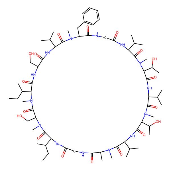 2D Structure of cyclo[DL-N(Me)Ala-Gly-DL-xiIle-DL-N(Me)Ser-DL-N(Me)xiIle-DL-Ser-DL-Val-DL-N(Me)Phe-Gly-DL-Val-DL-N(Me)xiThr-DL-Val-DL-N(Me)xiThr-DL-Val]
