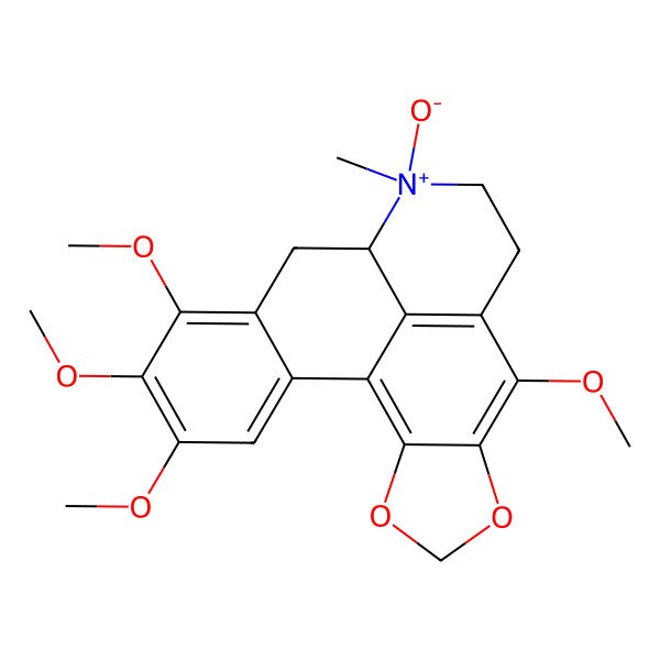 2D Structure of (12S)-7,15,16,17-tetramethoxy-11-methyl-11-oxido-3,5-dioxa-11-azoniapentacyclo[10.7.1.02,6.08,20.014,19]icosa-1,6,8(20),14,16,18-hexaene