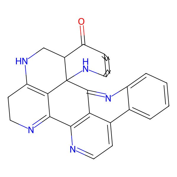 2D Structure of (1S,10S)-2,12,16,19,29-pentazaoctacyclo[15.13.1.118,22.01,10.03,8.013,31.023,28.030,32]dotriaconta-3,5,7,13(31),16,18,20,22(32),23,25,27,29-dodecaen-9-one