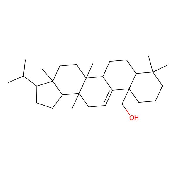 2D Structure of [(3R,3aR,5aR,5bR,7aS,11aR,13aS,13bS)-3a,5a,8,8,13a-pentamethyl-3-propan-2-yl-1,2,3,4,5,5b,6,7,7a,9,10,11,13,13b-tetradecahydrocyclopenta[a]chrysen-11a-yl]methanol