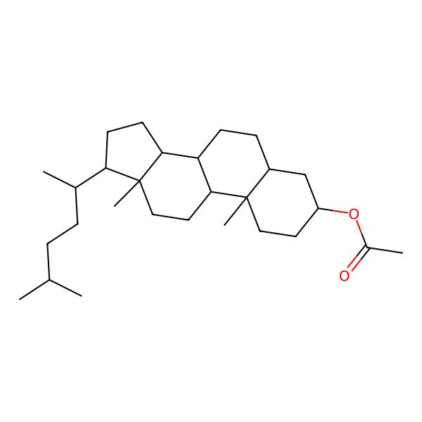 2D Structure of [10,13-dimethyl-17-(5-methylhexan-2-yl)-2,3,4,5,6,7,8,9,11,12,14,15,16,17-tetradecahydro-1H-cyclopenta[a]phenanthren-3-yl] acetate